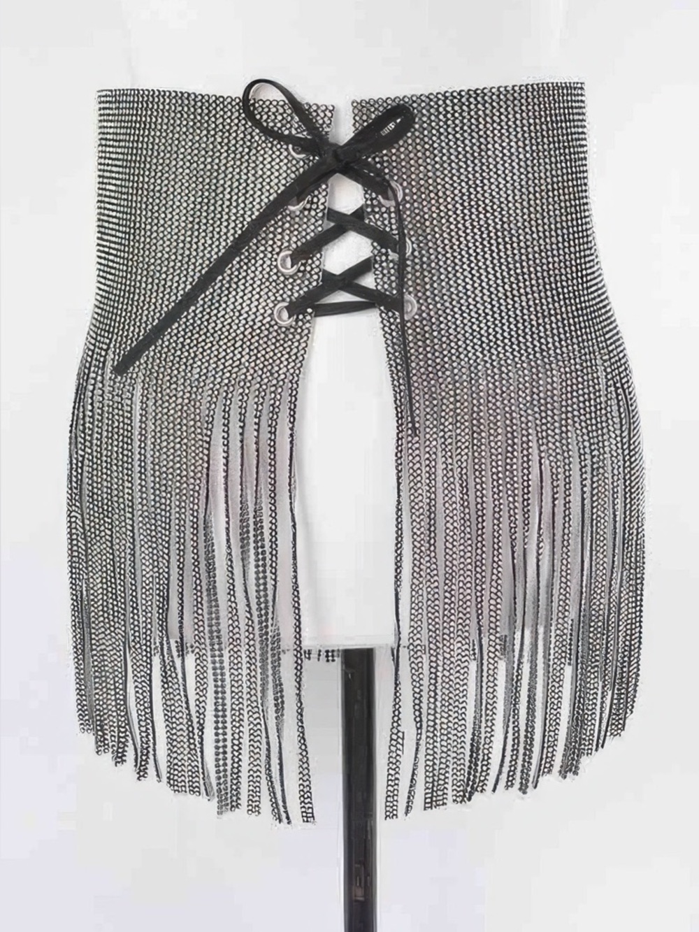 Rhinestone Fringe Belt